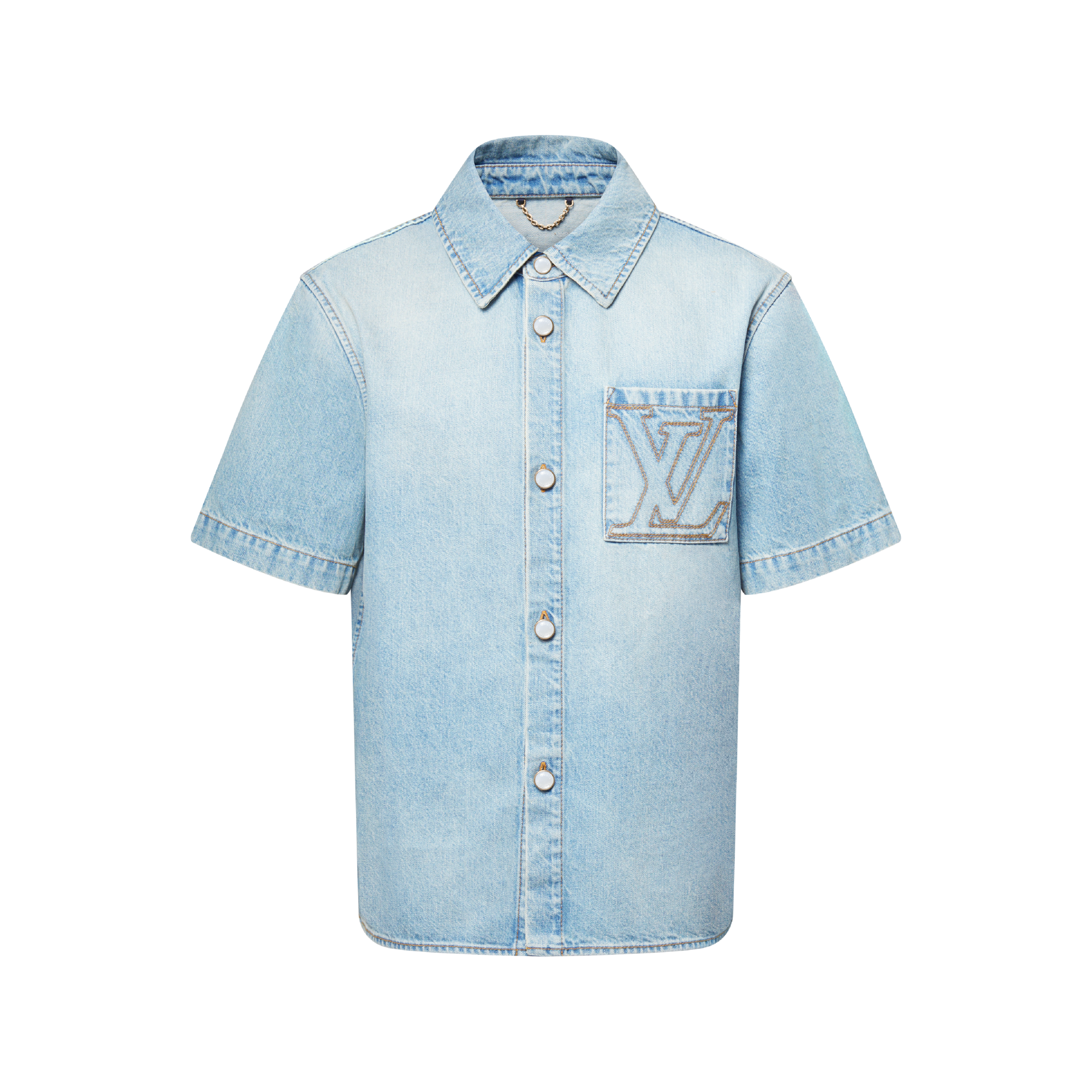 Camisa Jeans de Manga Curta - Ready-to-Wear | LOUIS VUITTON ®